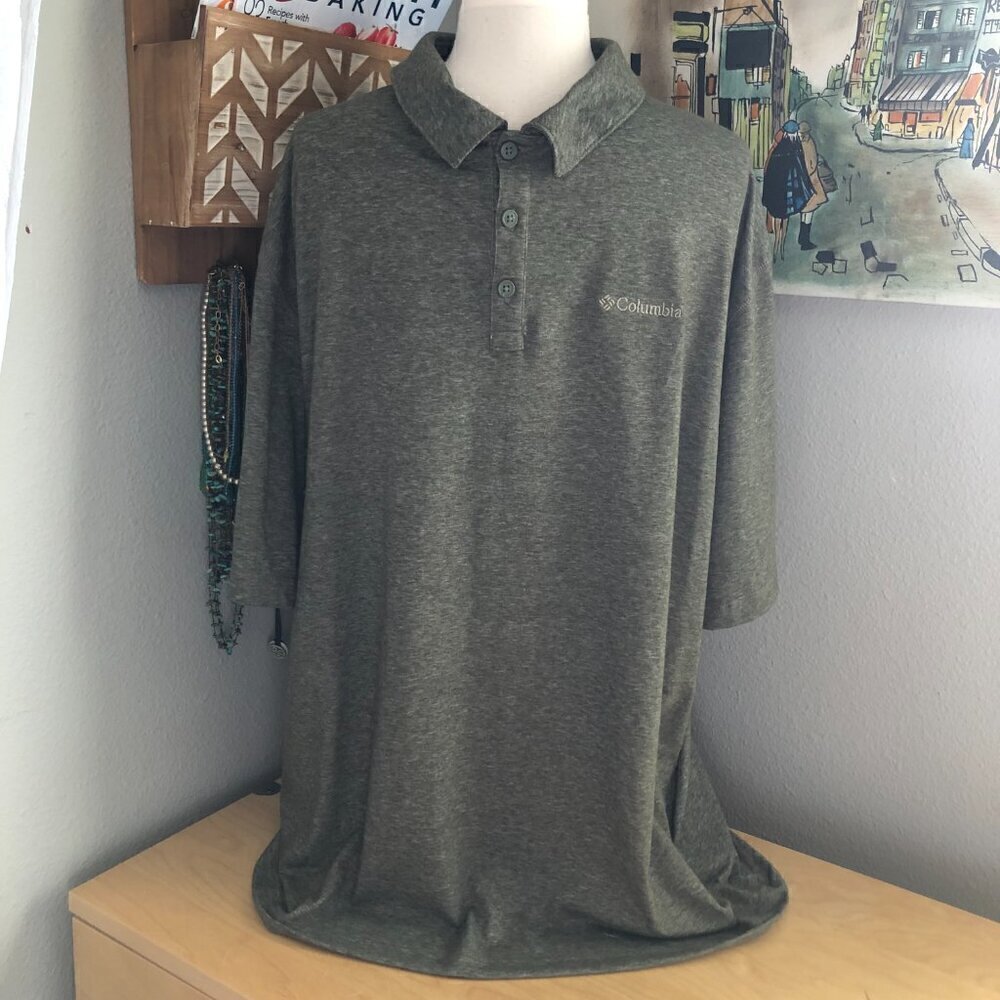 Columbia Omni-Wick Activewear Polo Shirt Men's size XL Olive Green NEW